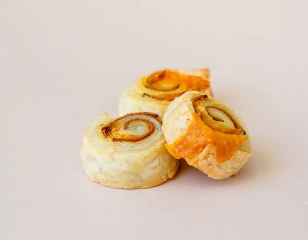 Vegan Ham and Cheez rolls