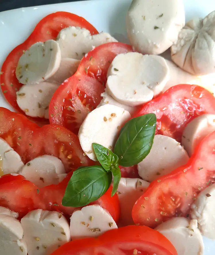 vegan butcher mozzarella presentation