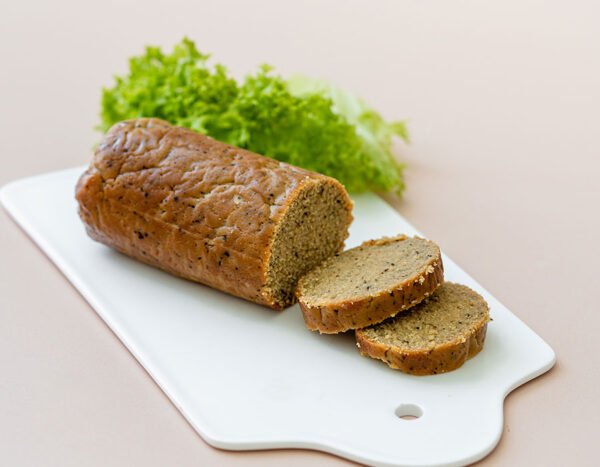 Vegan Garlic Salami