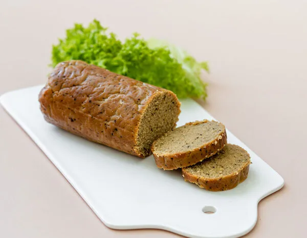 Vegan Garlic Salami