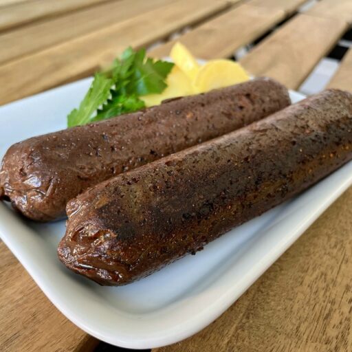 Vegan zwarte boudin