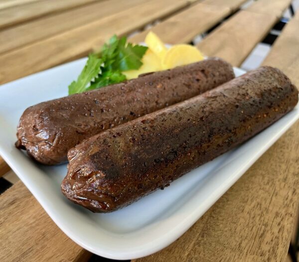 Vegan zwarte boudin