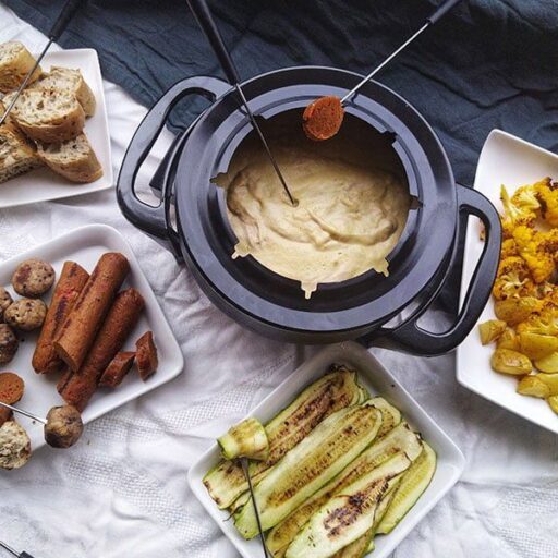 vegan butcher cheez fondue