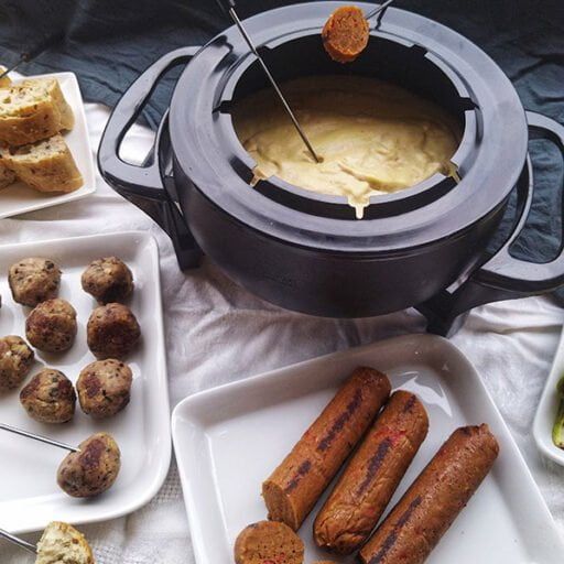 vegan butcher cheez fondue