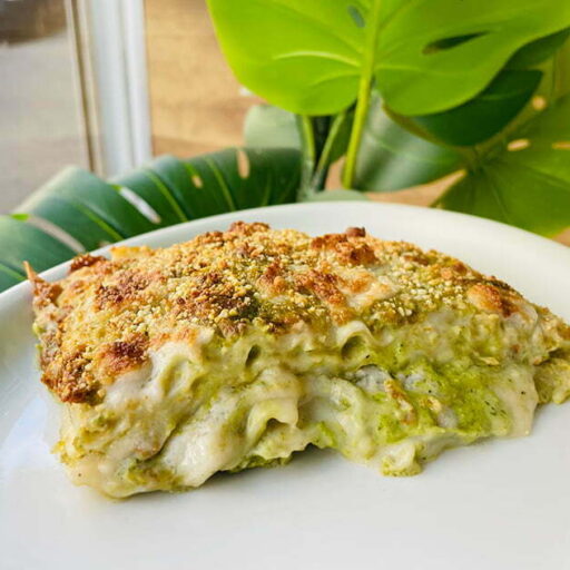 Pesto & No-goat Lasagna