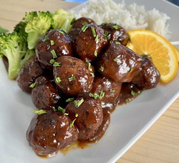 Repas Boulettes à l'orange