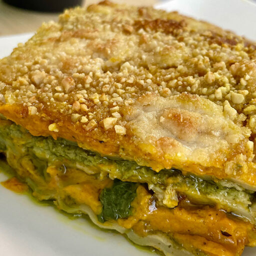 pumpkin cream - pesto lasagna