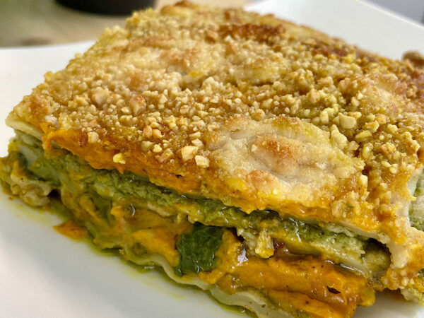 Pompoencrème - Pesto Lasagne