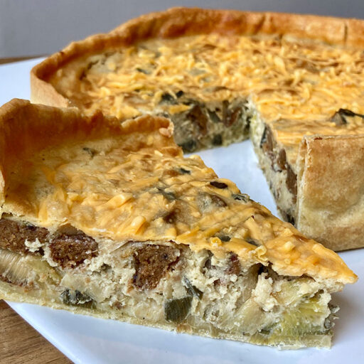 Bacon, Cheddar & Leek Quiche