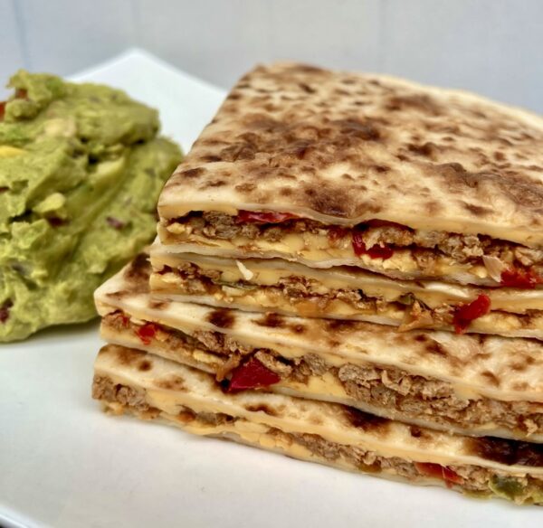 Vegan Quesadilla met Guacamole
