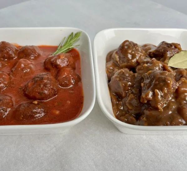 Meatballs: tomato or liégeoise