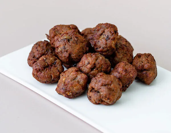 Vegan mini meatballs