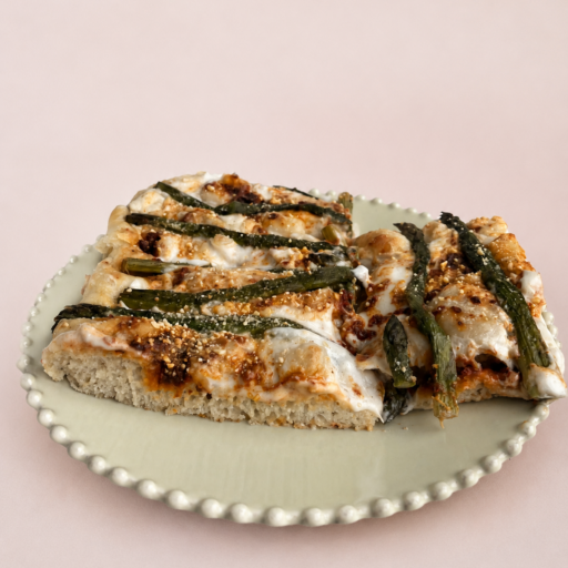 Asparagus White Pizza